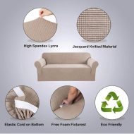 Husa pentru Canapea 3 locuri - Bej - imagine 2