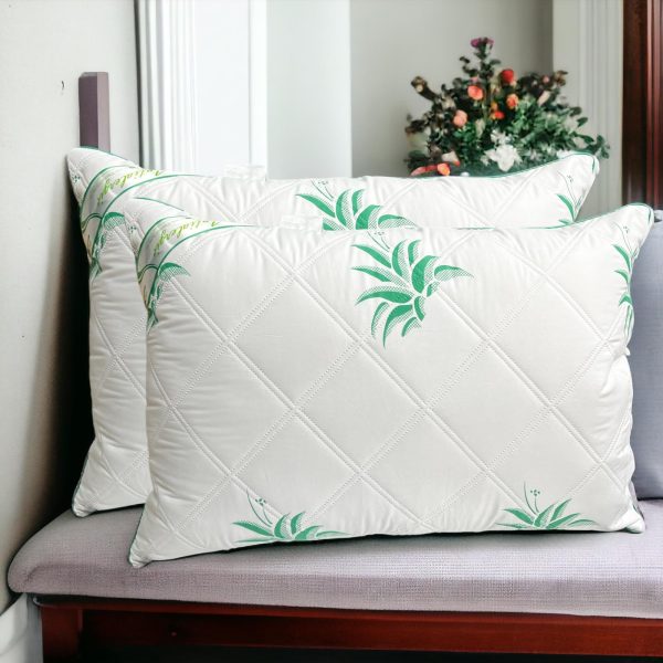 Set 2 Perne Matlasate Aloe vera 50/70 cm
