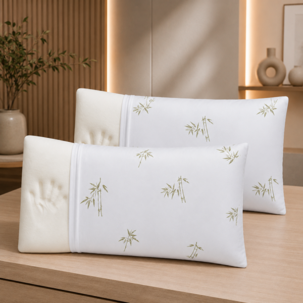 Set 2 Perne Memory Bamboo Micro 40/70 cm