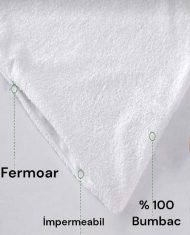 Set 2 fete de Perne Impermabile 50/70 Albe - imagine 4