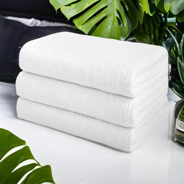 Set 3 Prosop Bumbac 50/100 Alb