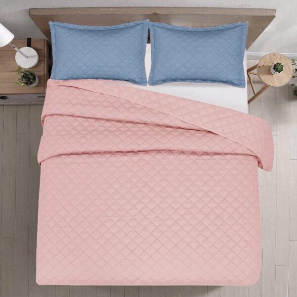 Cuvertura Matlasata 200/220 Roz