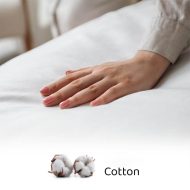 Cearceaf Bumbac cu Elastic Alb - imagine 3