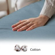 Cearceaf Bumbac cu Elastic Bleu - imagine 3