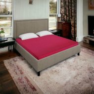 Cearceaf Bumbac cu Elastic Fuschia - imagine 2