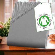 Cearceaf Bumbac Organic Gri