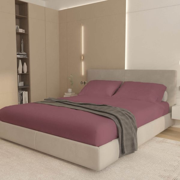 Cearceaf cu Elastic Bumbac Cottone Mov