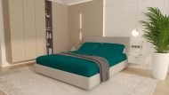 Cearceaf cu Elastic Bumbac Cottone Verde