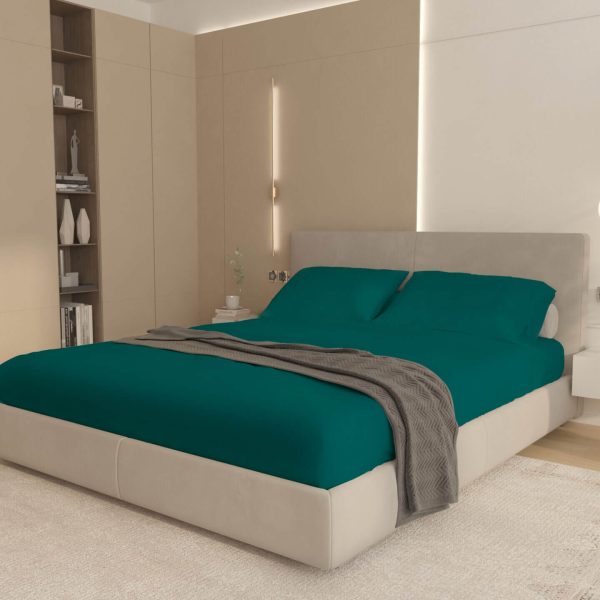 Cearceaf cu Elastic Bumbac Cottone Verde