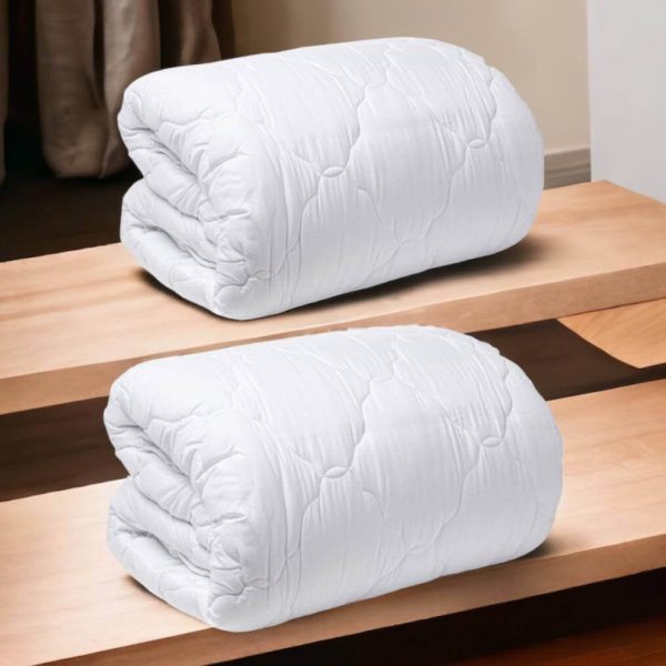 Set 2 Pilote Matlasate Albe 180/210 cm