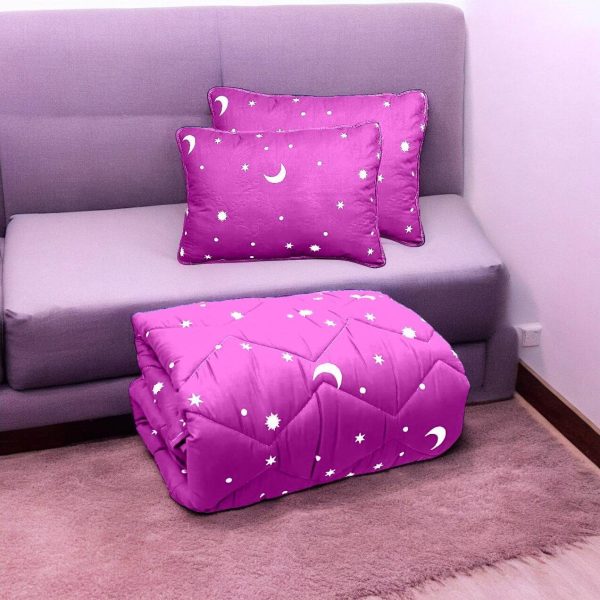 Set Pilota de Iarnă + 2 Perne  Mov