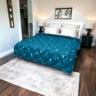 Set Pilota de Iarnă  + 2 Perne  Turcuaz - imagine 4