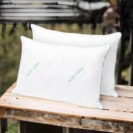 Set Pilota 200/220 cm + 2 Perne 50/70 cm - Aloe Vera - imagine 4
