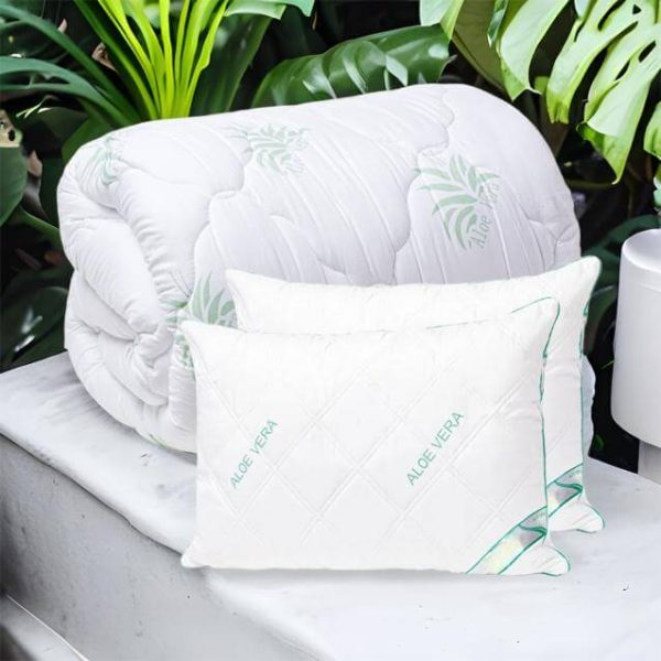 Set Pilota 200/220 cm + 2 Perne 50/70 cm - Aloe Vera