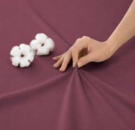 Cearceaf cu Elastic Bumbac Cottone Mov - imagine 3