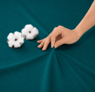 Cearceaf cu Elastic Bumbac Cottone Verde - imagine 3