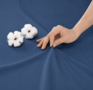 Cearceaf cu Elastic Bumbac Cottone Albastru - imagine 4