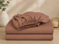 Cearceaf cu Elastic Bumbac Cottone Maro