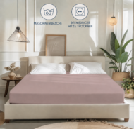 Cearceaf Bumbac Organic Bej - imagine 2