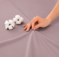 Cearceaf Bumbac cu Elastic Bej - imagine 5