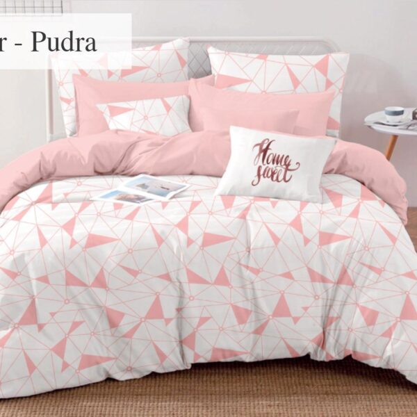 Lenjerie 2 Persoane Polycotton Foster Pudra