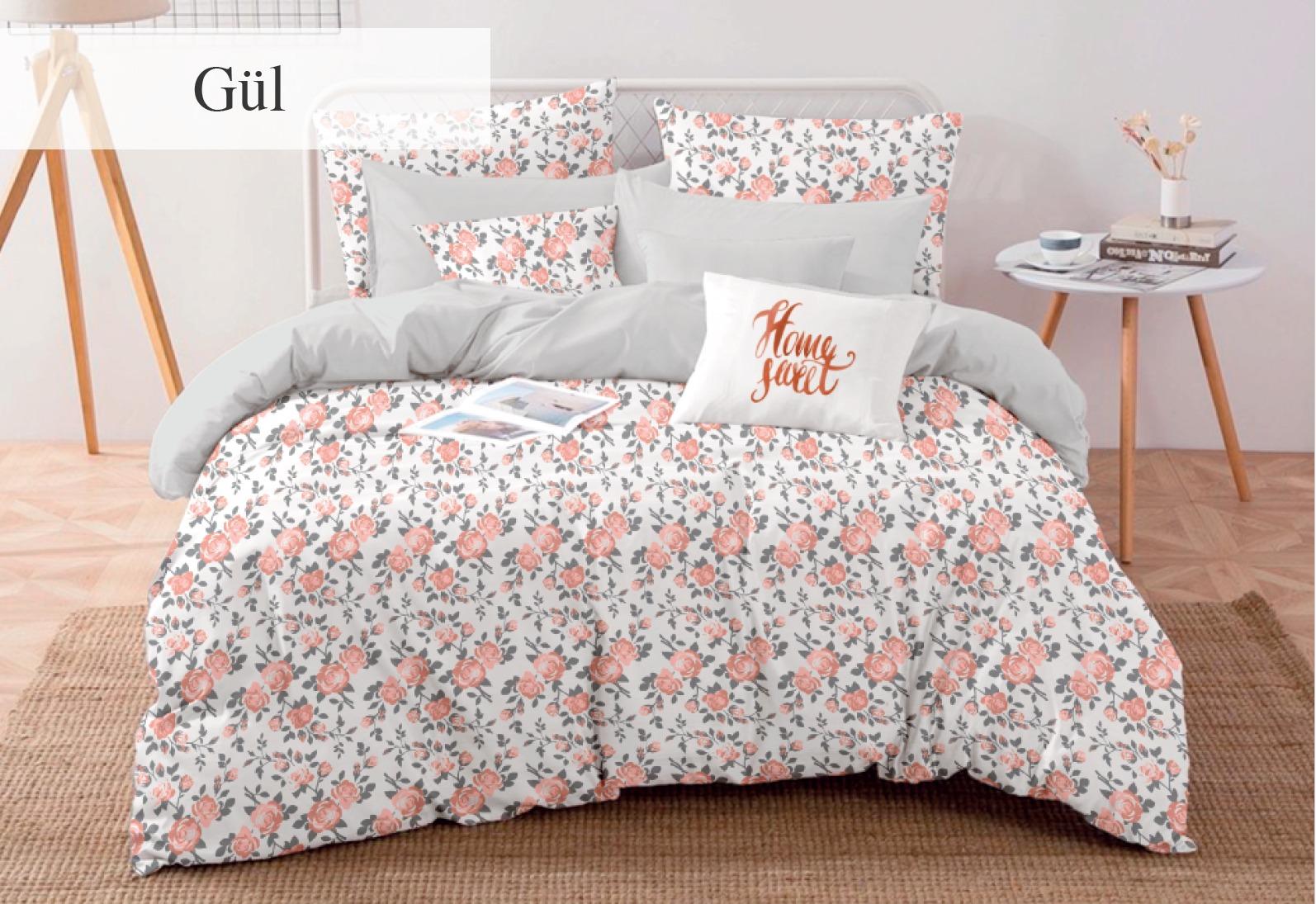 GUL Lenjerie 2 Persoane Polycotton Gul - imagine 1